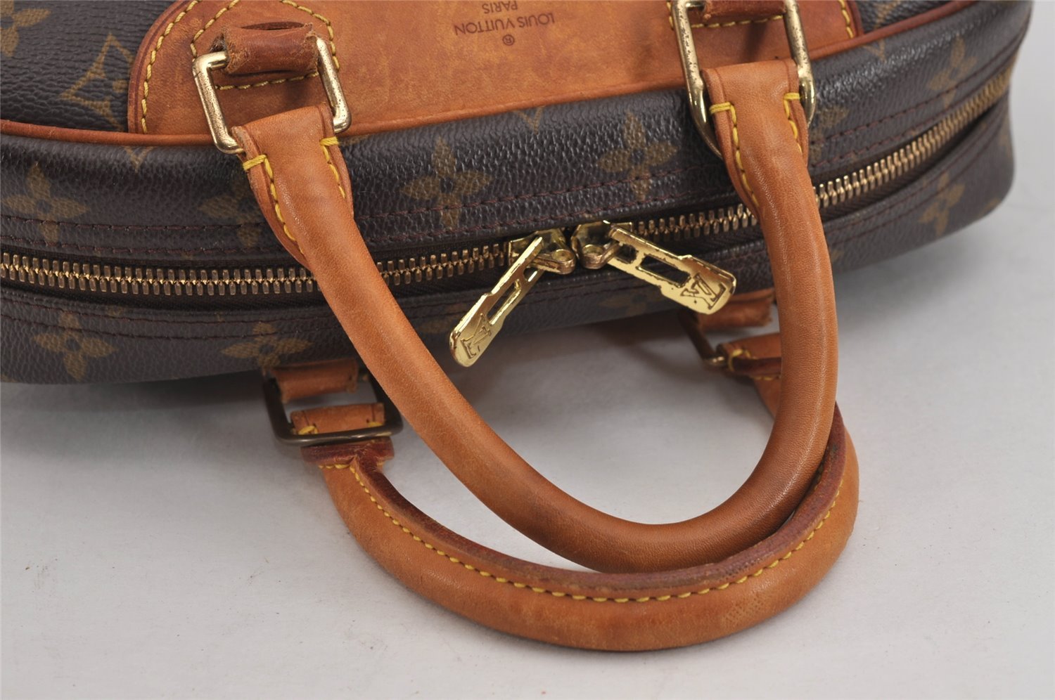 Authentic Louis Vuitton Monogram Trouville Hand Bag Purse M42228 LV 4548J