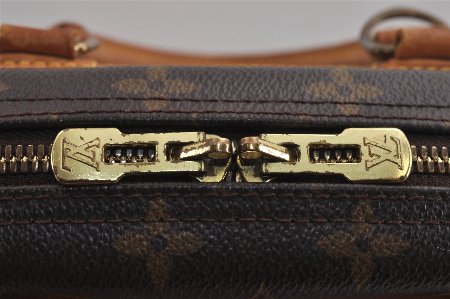 Authentic Louis Vuitton Monogram Trouville Hand Bag Purse M42228 LV 4548J