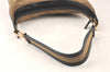 Authentic GUCCI Shoulder Hand Bag Purse Canvas Leather 0014204 Beige Black 4548K