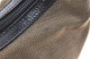 Authentic GUCCI Shoulder Hand Bag Purse Canvas Leather 0014204 Beige Black 4548K