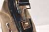 Authentic GUCCI Shoulder Hand Bag Purse Canvas Leather 0014204 Beige Black 4548K
