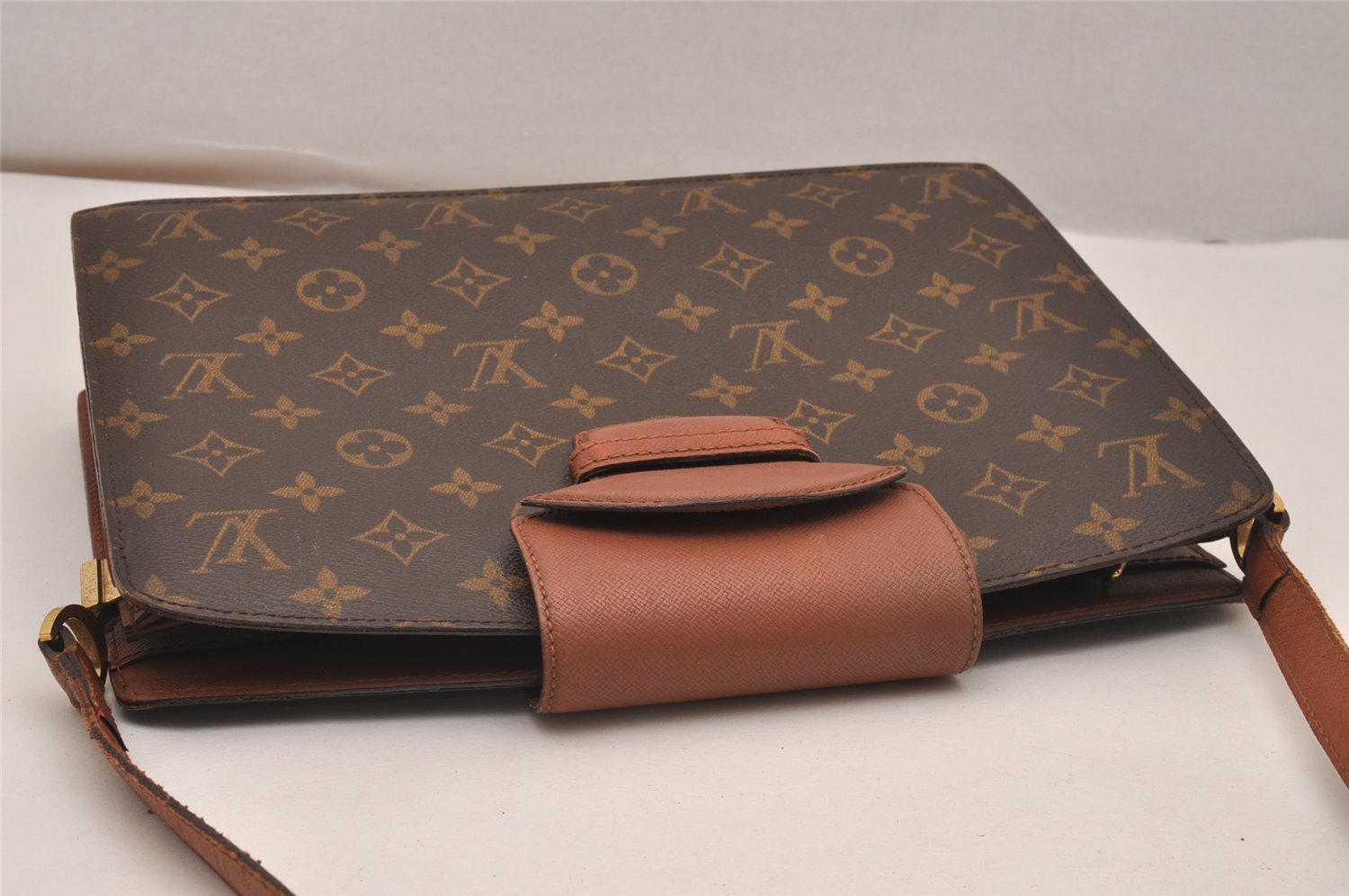 Authentic Louis Vuitton Monogram Courcelles Shoulder Cross Bag M51375 LV 4549J