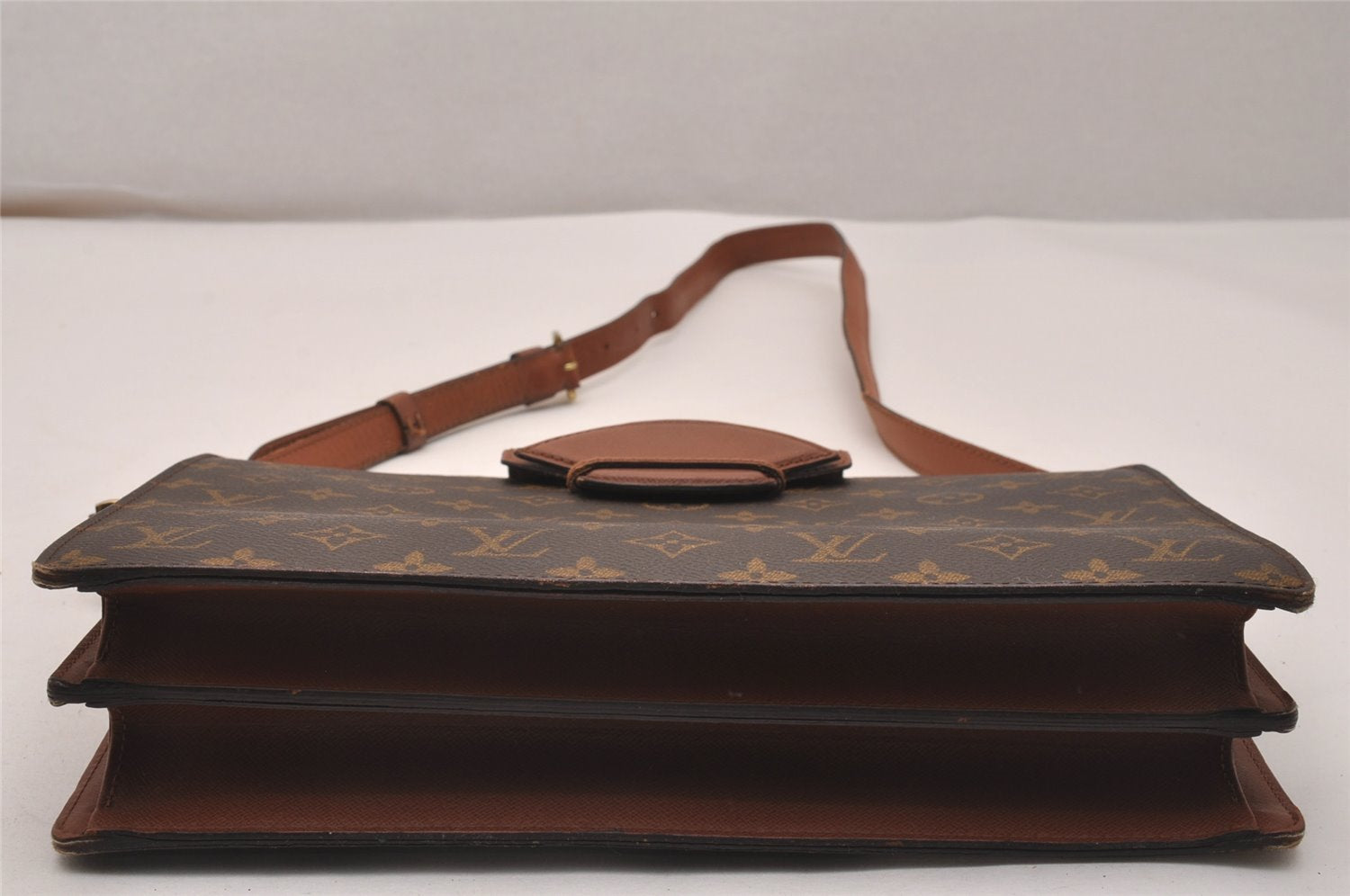 Authentic Louis Vuitton Monogram Courcelles Shoulder Cross Bag M51375 LV 4549J