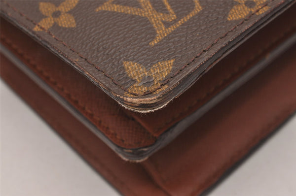 Authentic Louis Vuitton Monogram Courcelles Shoulder Cross Bag M51375 LV 4549J