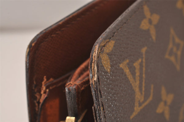 Authentic Louis Vuitton Monogram Courcelles Shoulder Cross Bag M51375 LV 4549J