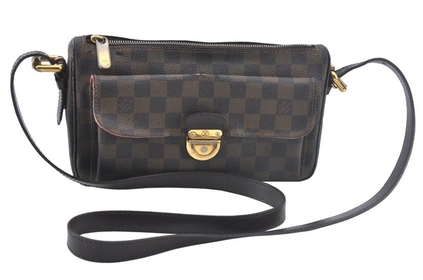 Authentic Louis Vuitton Damier Ravello GM Shoulder Cross Bag N60006 LV 4550K