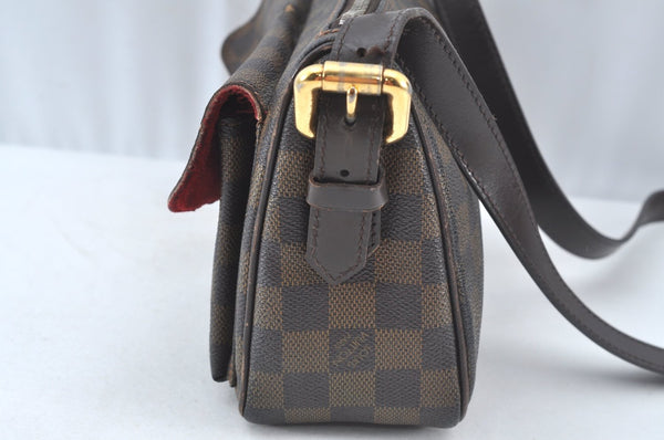Authentic Louis Vuitton Damier Ravello GM Shoulder Cross Bag N60006 LV 4550K