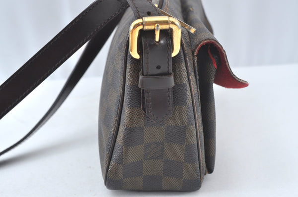Authentic Louis Vuitton Damier Ravello GM Shoulder Cross Bag N60006 LV 4550K