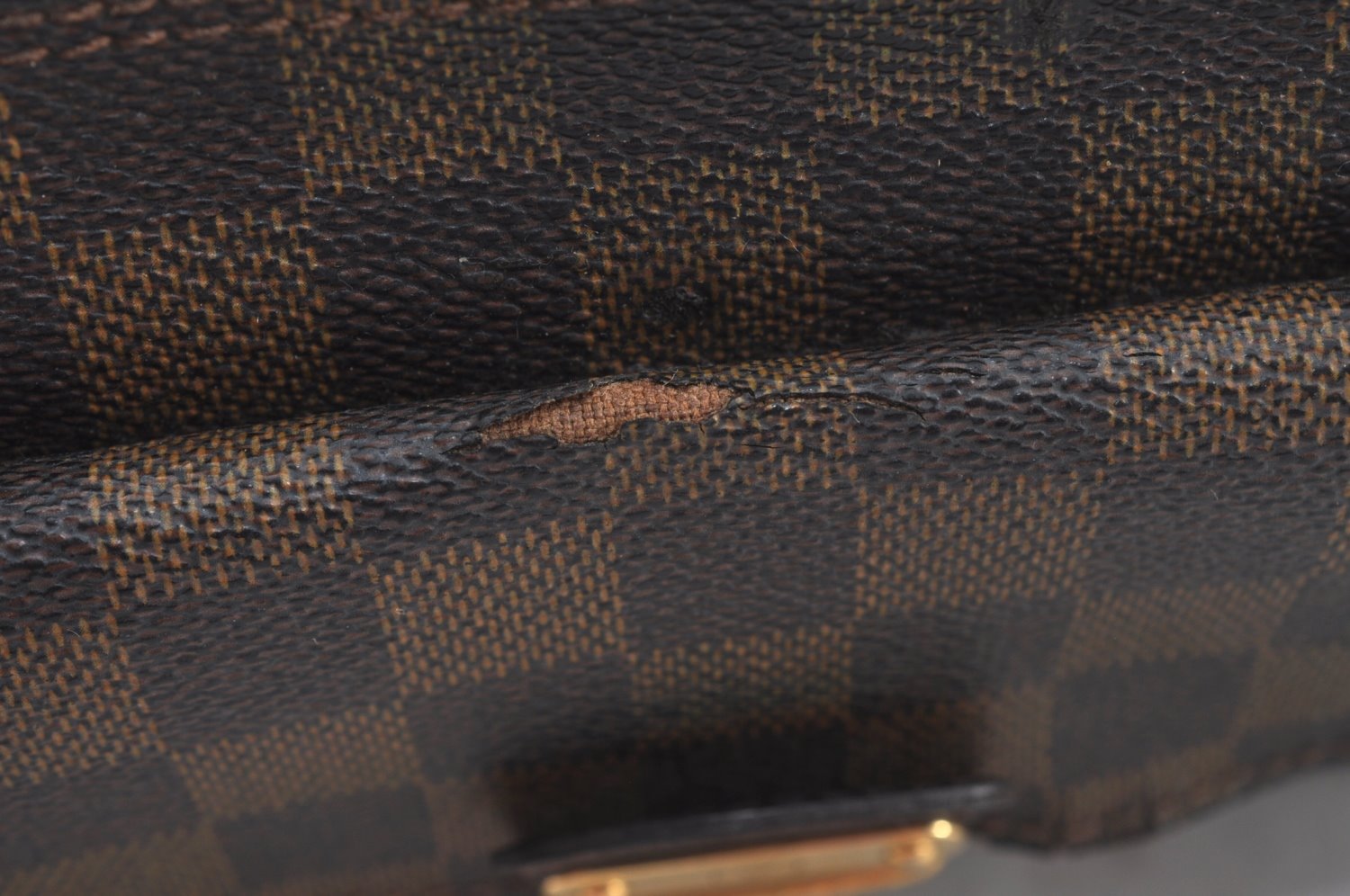 Authentic Louis Vuitton Damier Ravello GM Shoulder Cross Bag N60006 LV 4550K