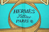 Authentic HERMES Carre 90 Scarf "Eperon d'or" Silk Green 4552J