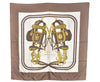 Authentic HERMES Carre 90 Scarf "BRIDES de GALA par" Silk Brown 4553J