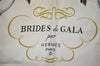 Authentic HERMES Carre 90 Scarf "BRIDES de GALA par" Silk Brown 4553J