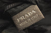 Authentic PRADA Nylon Jacquard Tessuto Leather 2Way Tote Bag BN1755 Brown 4553K