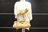 Authentic Chloe Paddington Leather Shoulder Hand Bag Beige 4554I