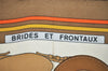 Authentic HERMES Carre 90 Scarf "BRIDES ET　FRONTAUX" Silk Brown 4554J