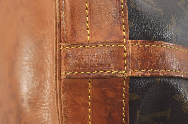 Authentic Louis Vuitton Monogram Noe Shoulder Drawstring Bag M42224 LV 4556J