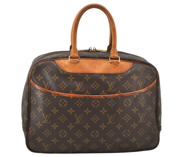 Authentic Louis Vuitton Monogram Deauville Hand Bag M47270 LV 4556K