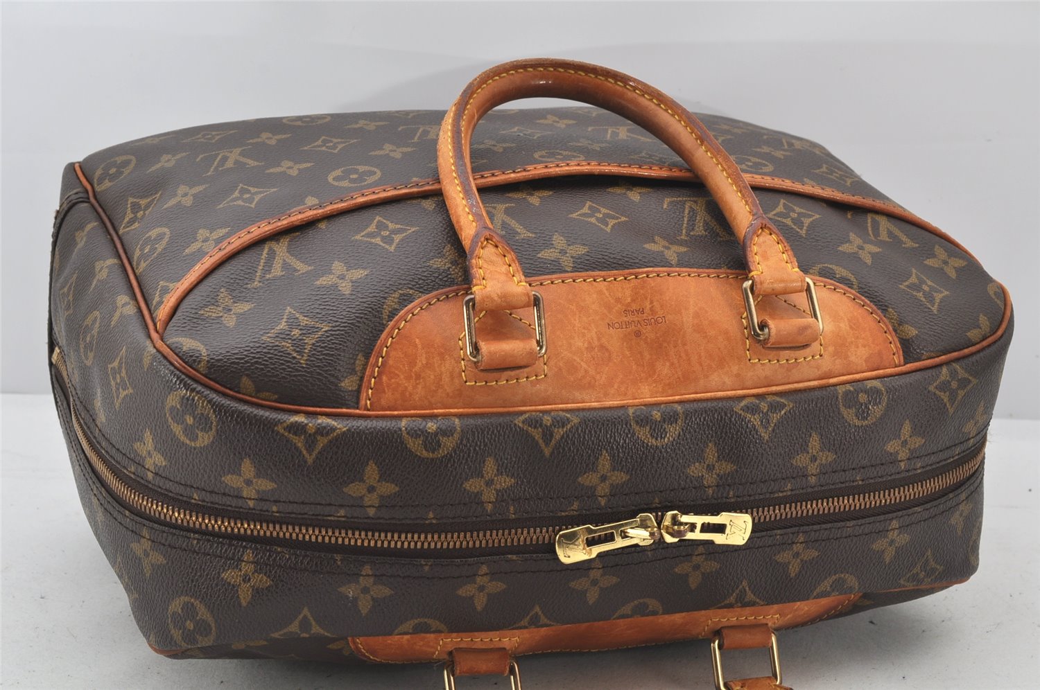 Authentic Louis Vuitton Monogram Deauville Hand Bag M47270 LV 4556K