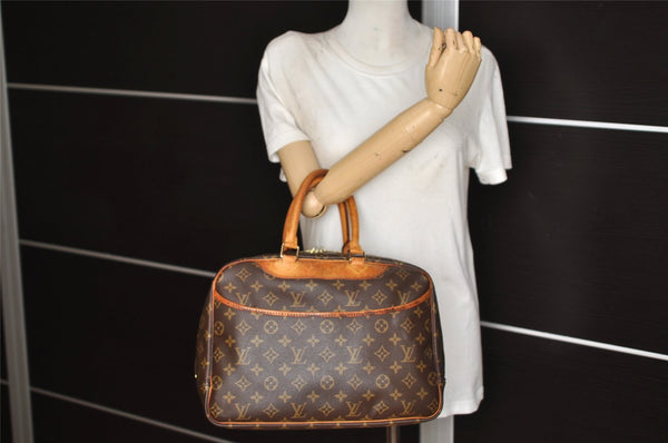 Authentic Louis Vuitton Monogram Deauville Hand Bag M47270 LV 4556K
