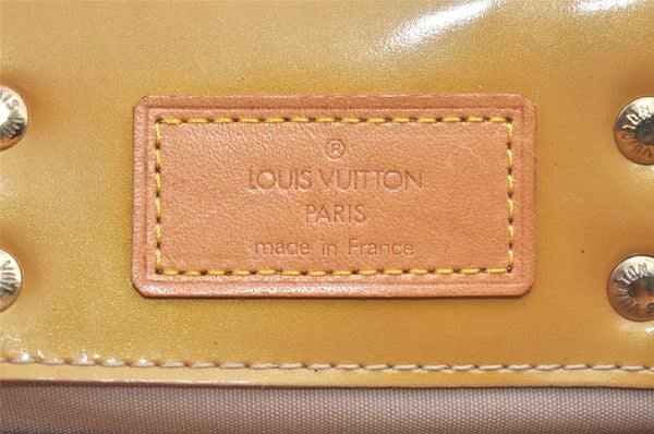 Authentic Louis Vuitton Vernis Reade PM Hand Tote Bag Yellow M91334 LV 4557K