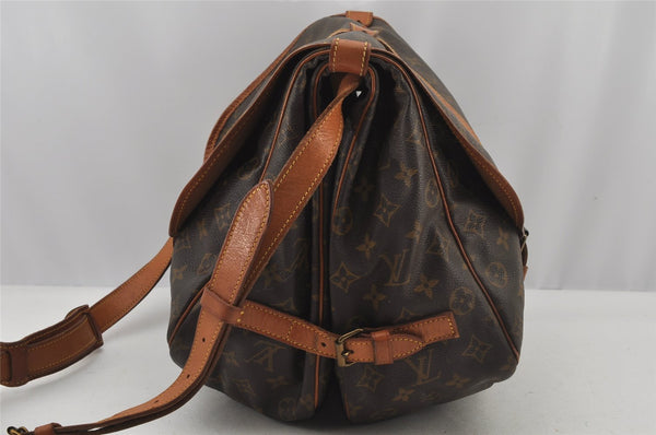 Authentic Louis Vuitton Monogram Saumur 35 Shoulder Cross Bag M42254 LV 4558J