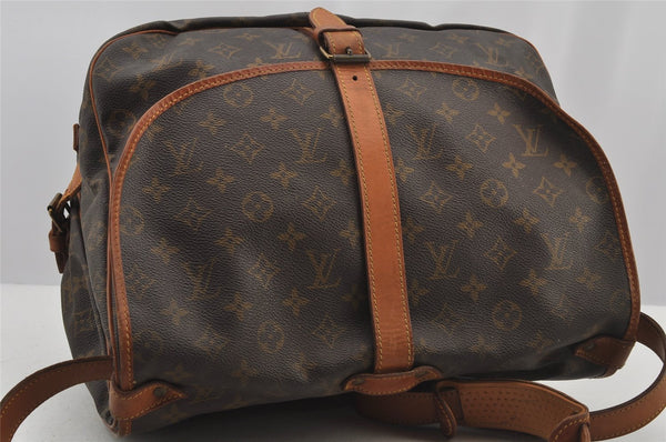 Authentic Louis Vuitton Monogram Saumur 35 Shoulder Cross Bag M42254 LV 4558J