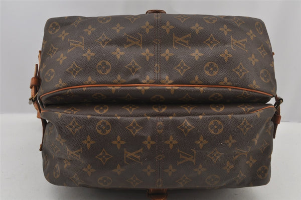 Authentic Louis Vuitton Monogram Saumur 35 Shoulder Cross Bag M42254 LV 4558J