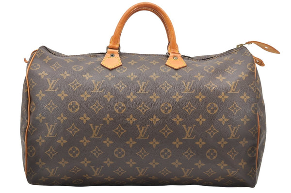 Authentic Louis Vuitton Monogram Speedy 40 Hand Boston Bag M41522 LV 4558K