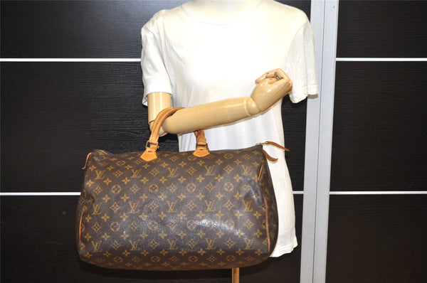 Authentic Louis Vuitton Monogram Speedy 40 Hand Boston Bag M41522 LV 4559K