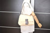 Authentic FENDI Zucca Mamma Baguette Shoulder Bag Canvas Leather Beige 4560I