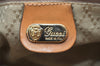 Authentic GUCCI Micro GG PVC Leather Shoulder Cross Bag Purse White Cream 4560K