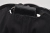 Authentic GUCCI Shoulder Cross Body Bag GG Canvas Leather 145856 Black 4561I