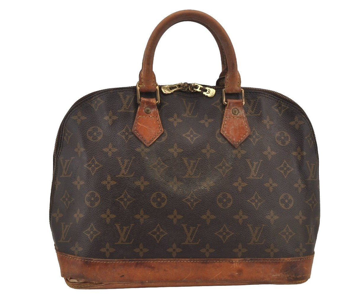 Authentic Louis Vuitton Monogram Alma Hand Bag Purse M51130 LV Junk 4561J