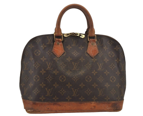 Authentic Louis Vuitton Monogram Alma Hand Bag Purse M51130 LV Junk 4561J