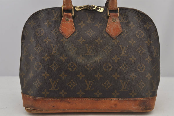 Authentic Louis Vuitton Monogram Alma Hand Bag Purse M51130 LV Junk 4561J