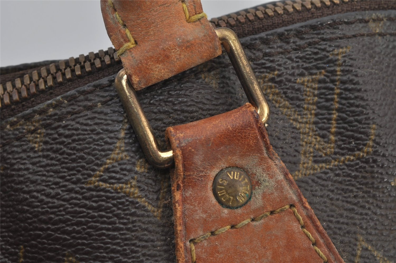 Authentic Louis Vuitton Monogram Alma Hand Bag Purse M51130 LV Junk 4561J