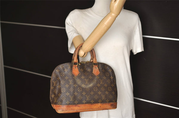 Authentic Louis Vuitton Monogram Alma Hand Bag Purse M51130 LV Junk 4561J