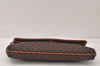 Authentic CELINE Macadam Blason Pattern Clutch Hand Bag PVC Leather Brown 4561K
