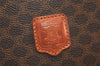Authentic CELINE Macadam Blason Pattern Clutch Hand Bag PVC Leather Brown 4561K