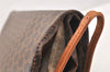 Authentic CELINE Macadam Blason Pattern Clutch Hand Bag PVC Leather Brown 4561K