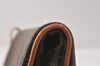 Authentic CELINE Macadam Blason Pattern Clutch Hand Bag PVC Leather Brown 4561K