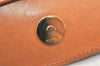 Authentic CELINE Macadam Blason Pattern Clutch Hand Bag PVC Leather Brown 4561K