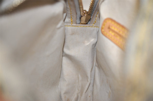 Auth Louis Vuitton Monogram Mini Jeanne GM Shoulder Cross Bag M92000 Blue 4562I