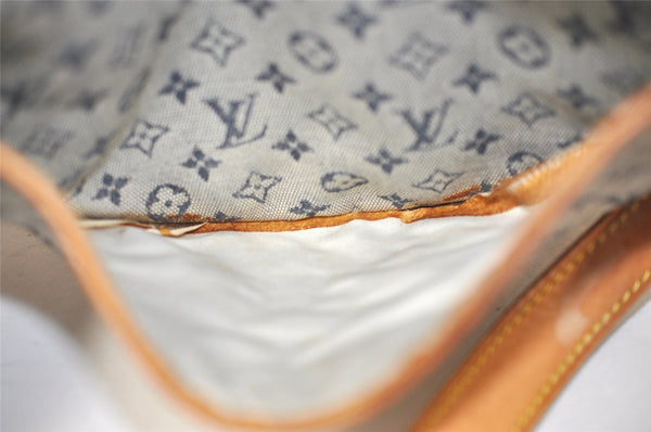 Auth Louis Vuitton Monogram Mini Jeanne GM Shoulder Cross Bag M92000 Blue 4562I