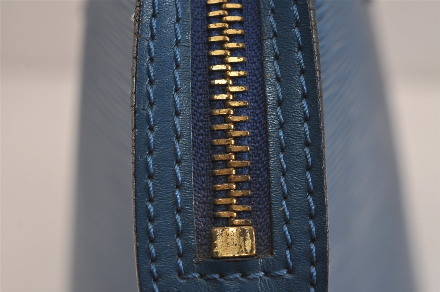 Auth Louis Vuitton Epi Saint Jacques Shopping Shoulder Bag Blue M52265 LV 4562J