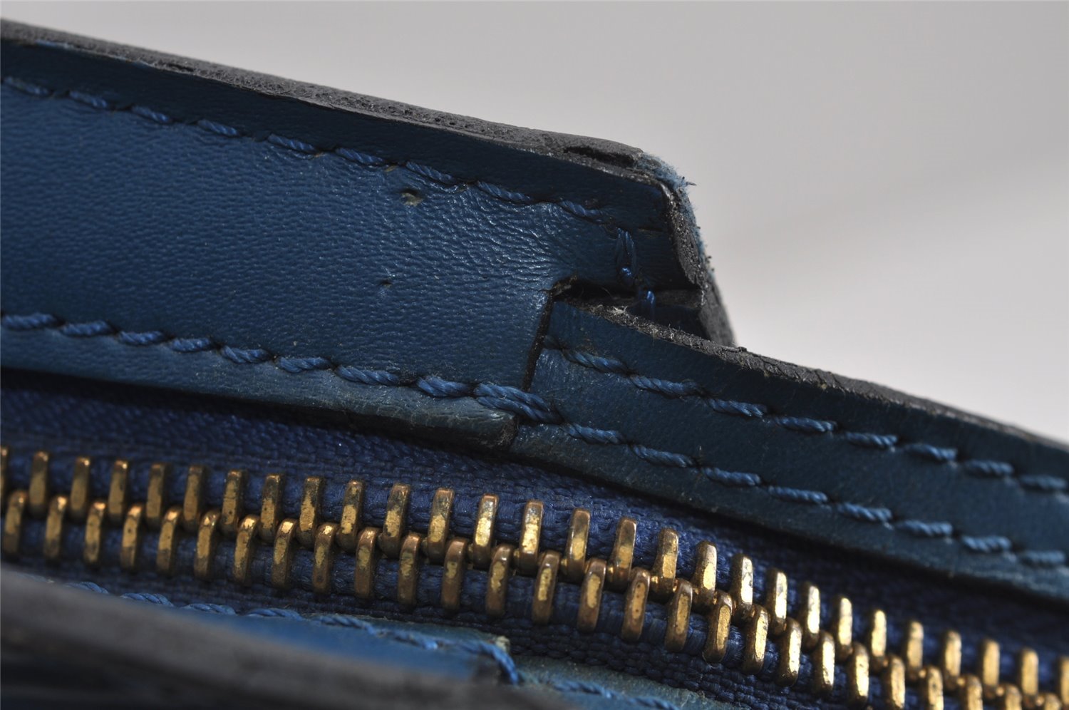 Auth Louis Vuitton Epi Saint Jacques Shopping Shoulder Bag Blue M52265 LV 4562J