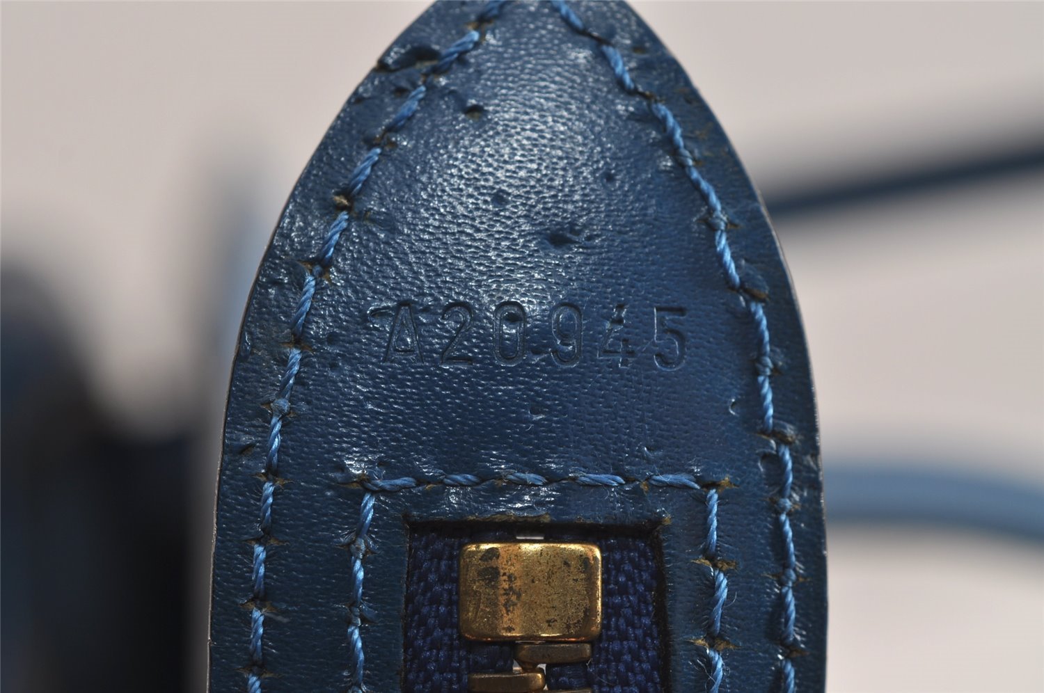 Auth Louis Vuitton Epi Saint Jacques Shopping Shoulder Bag Blue M52265 LV 4562J