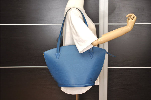 Auth Louis Vuitton Epi Saint Jacques Shopping Shoulder Bag Blue M52265 LV 4562J