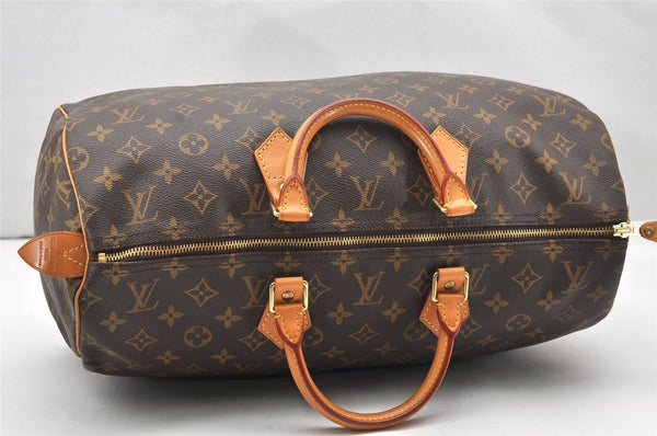 Authentic Louis Vuitton Monogram Speedy 40 Hand Boston Bag M41522 LV 4563K