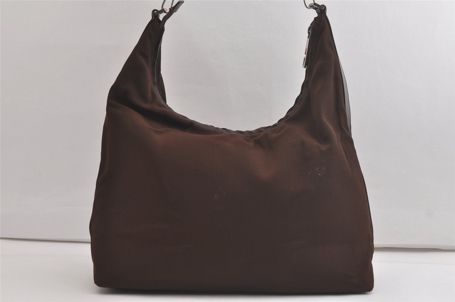 Authentic GUCCI Vintage Shoulder Tote Bag Nylon Leather 0011955 Brown 4564K